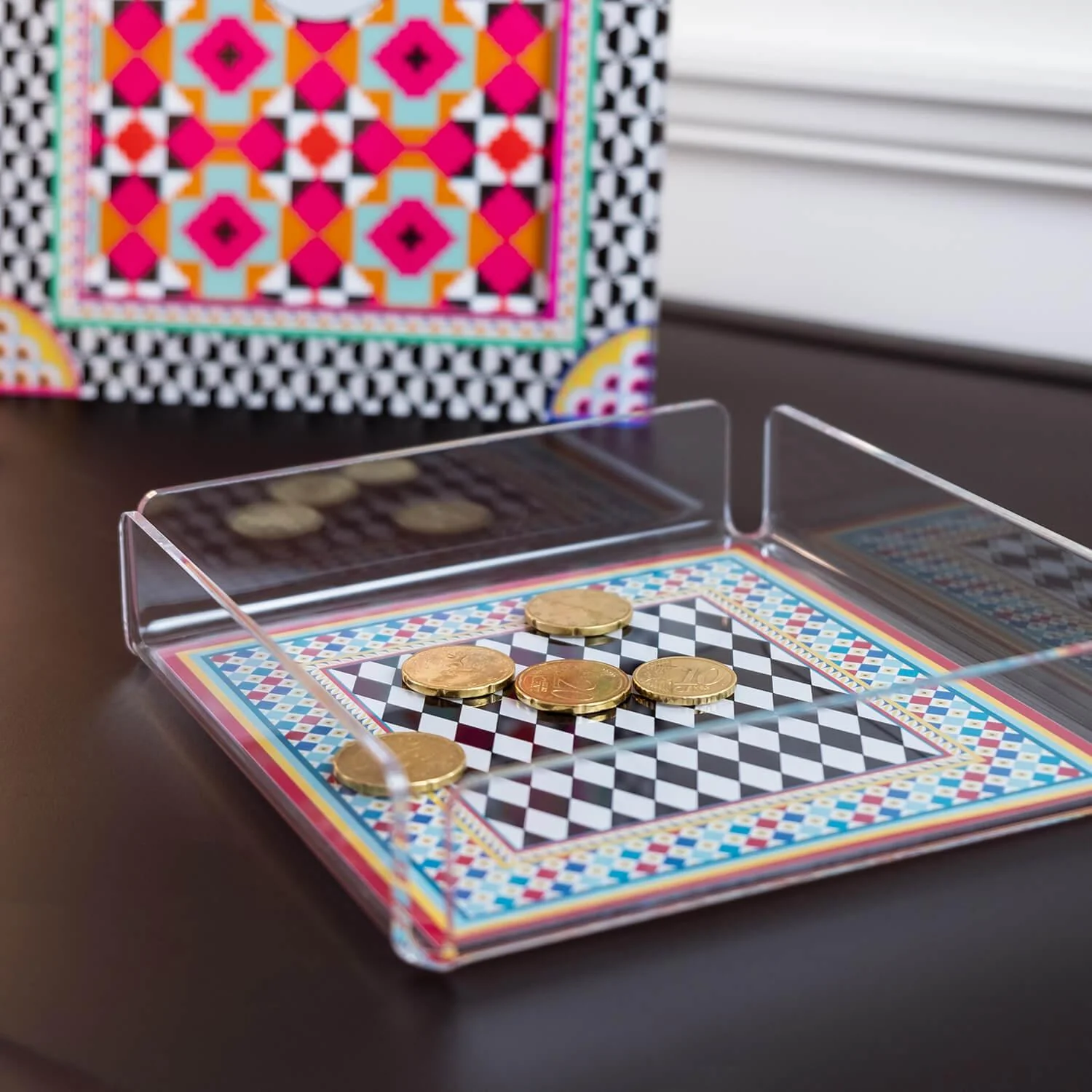 Vuotatasche quadrato in cristallo acrilico By Vesta - Image 16