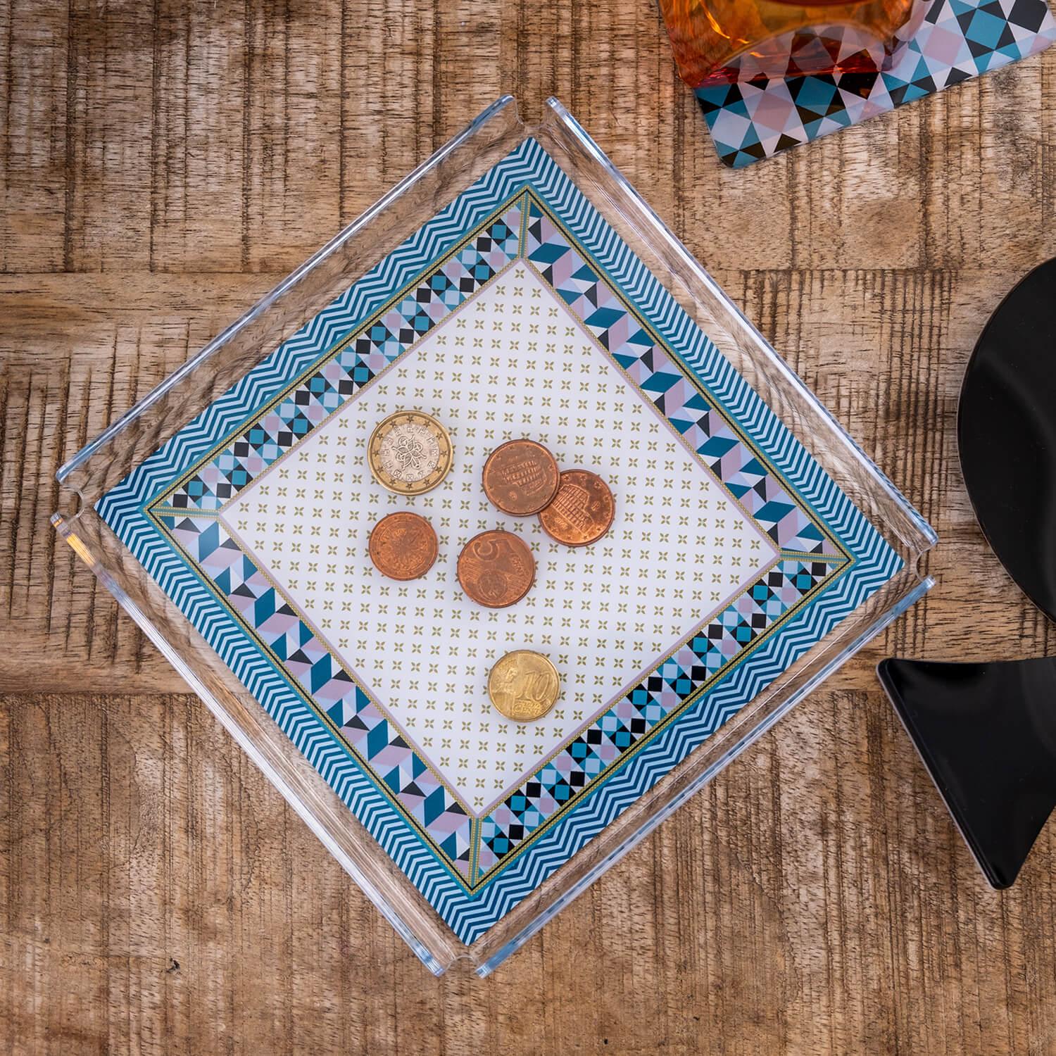 Vuotatasche quadrato in cristallo acrilico By Vesta - Image 6