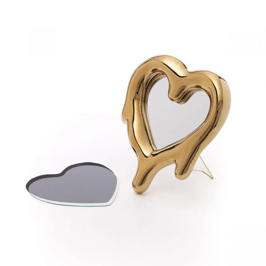 Specchio-Cornice Melted Heart Gold SELETTI - Image 5
