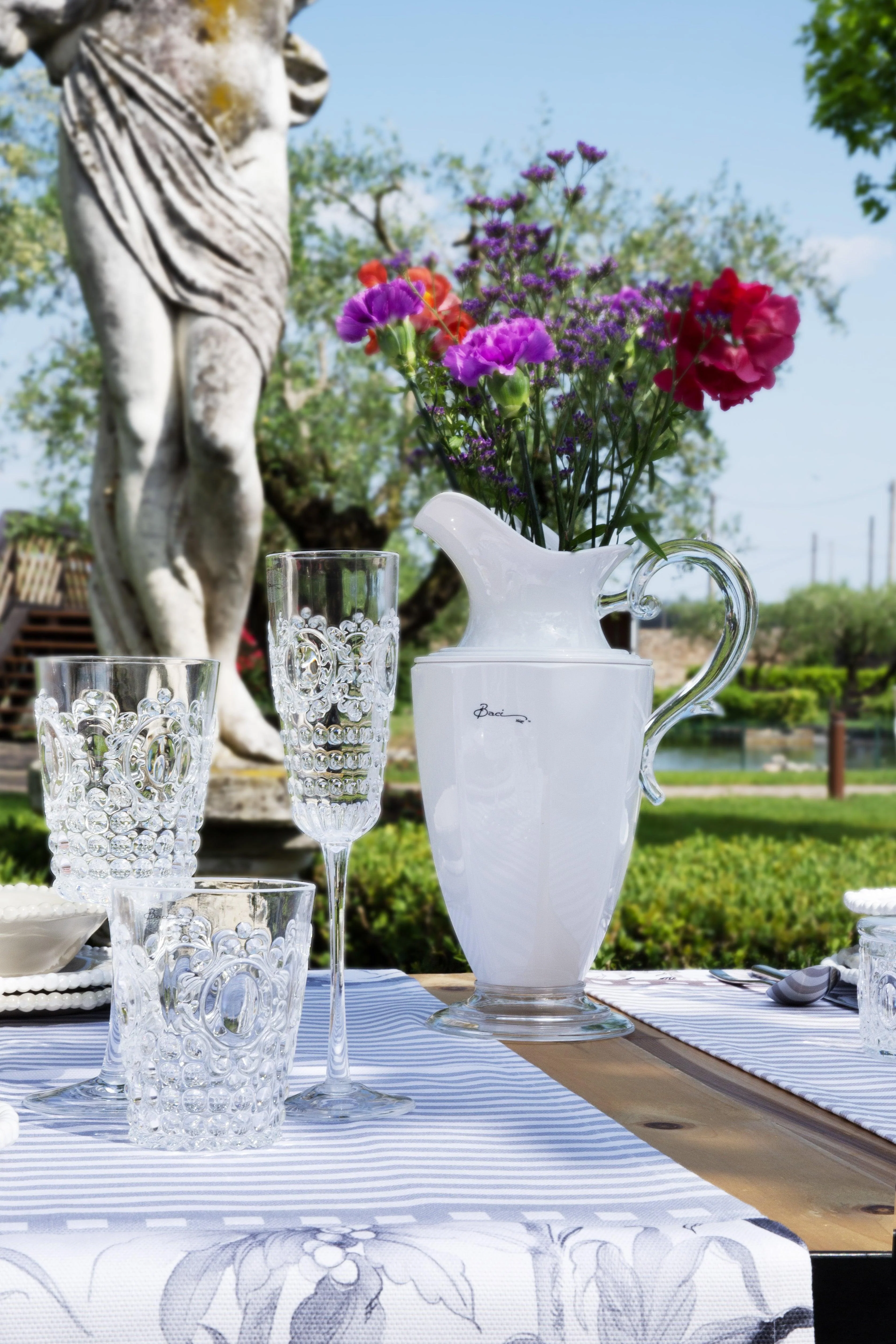 Set 4 Flute + Secchiello Champagne trasparente Baroque&Rock Baci Milano - Image 6