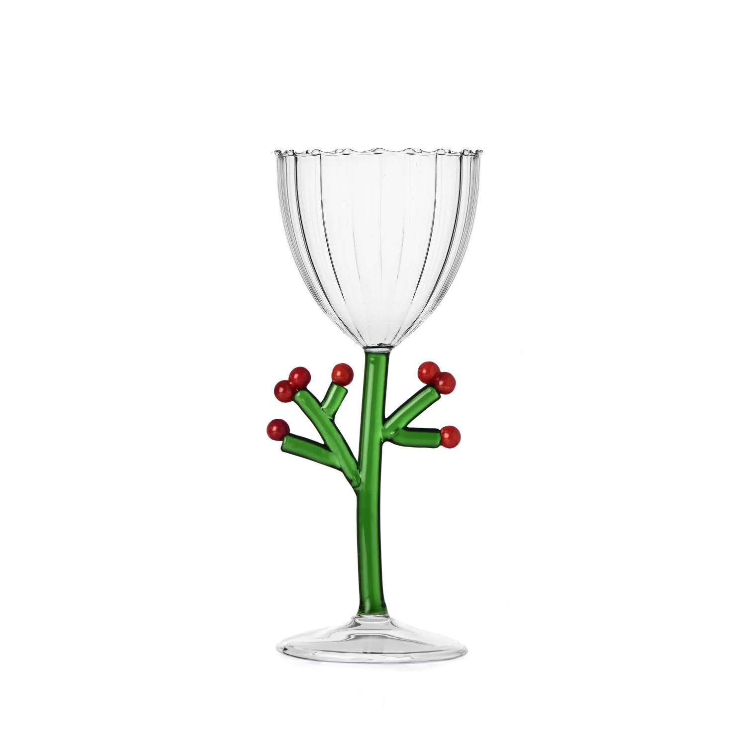 Ichendorf Milano| Calice decorato in vetro borosilicato Natale 2025 "Botanica" - Image 3