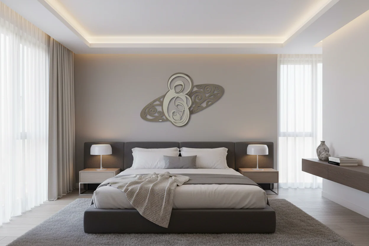 Arti & Mestieri |Pannello Sacra Famiglia Ovale - Image 3