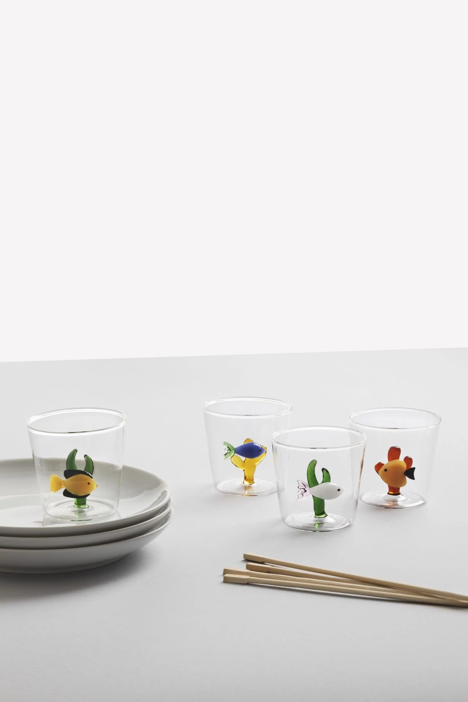 Ichendorf Milano | Bicchiere con Pesce in vetro Borosilicato Marine Garden - Image 13