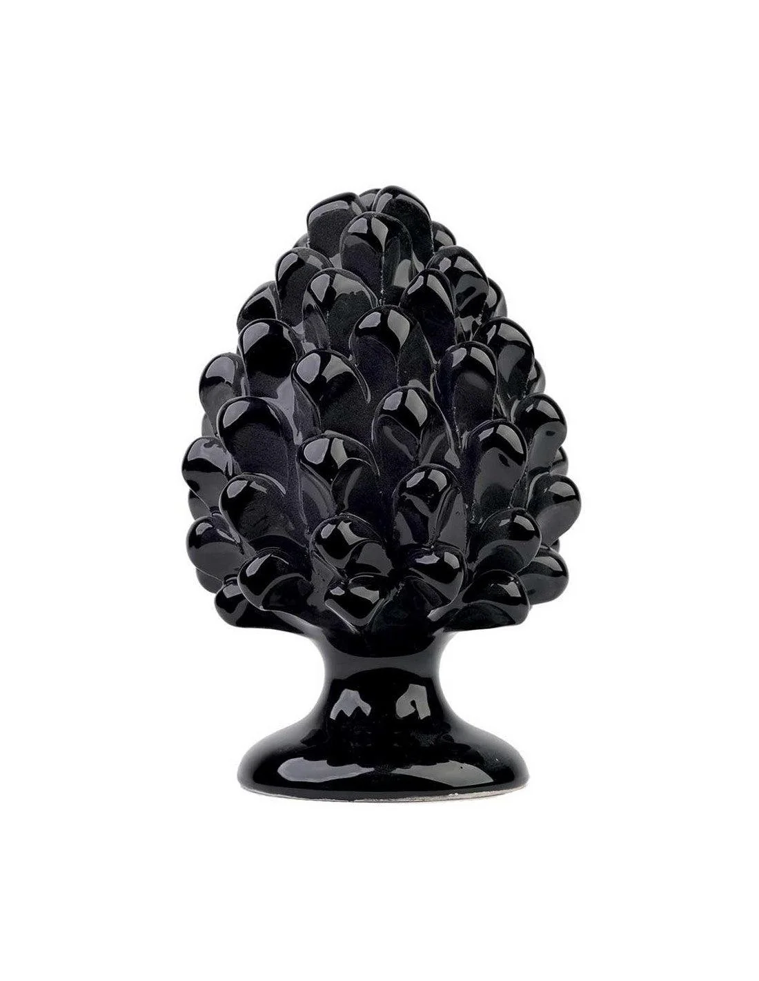 Pigna in Ceramica Nero Lucido Verus Caltagirone - Image 3