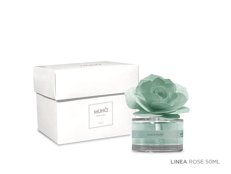 Profumatore Ambiente bottiglia vetro Rose 50 ml. MUHA' - Image 9