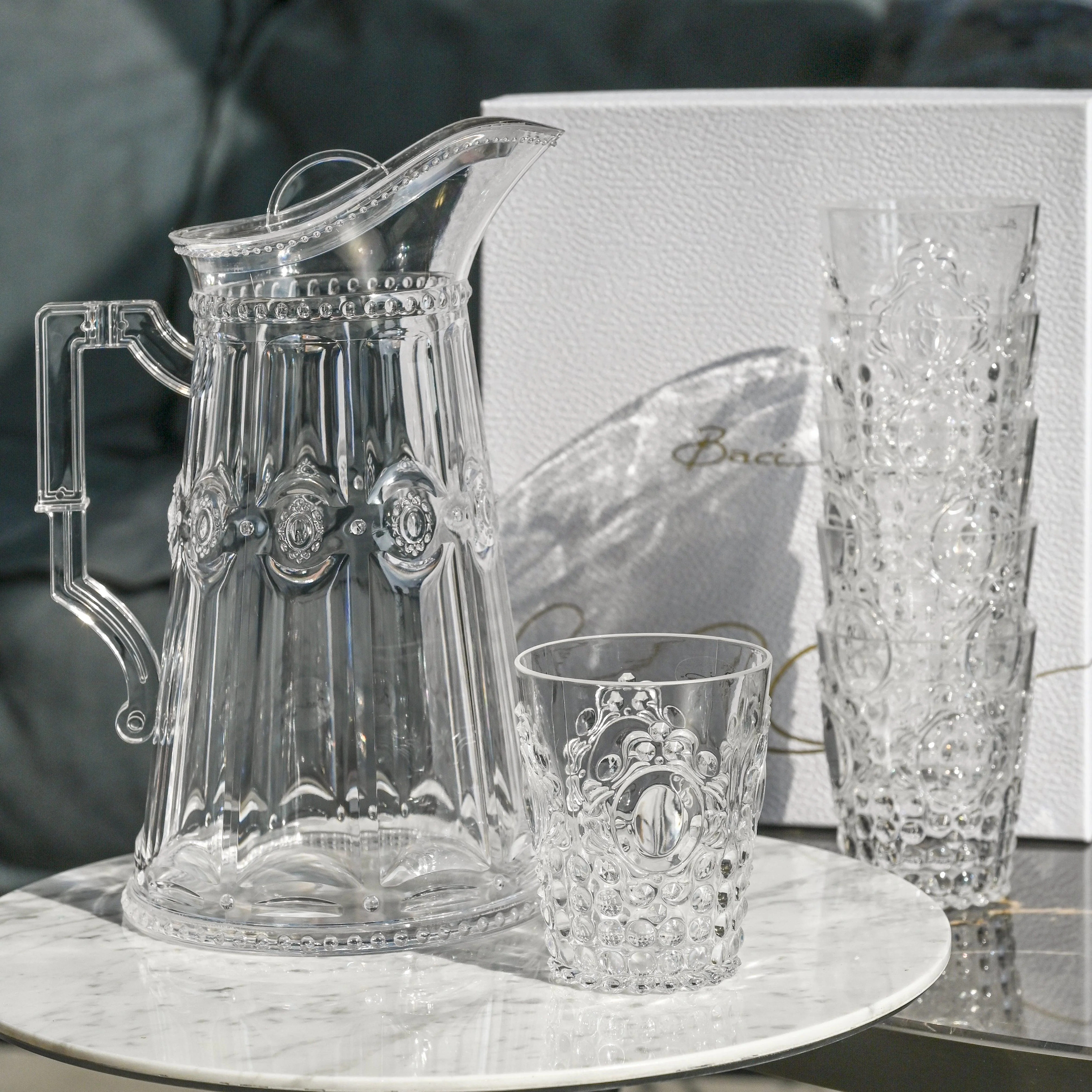 Servizio 6 Bicchieri Acqua trasparenti Baroque & Rock Baci Milano - Image 5