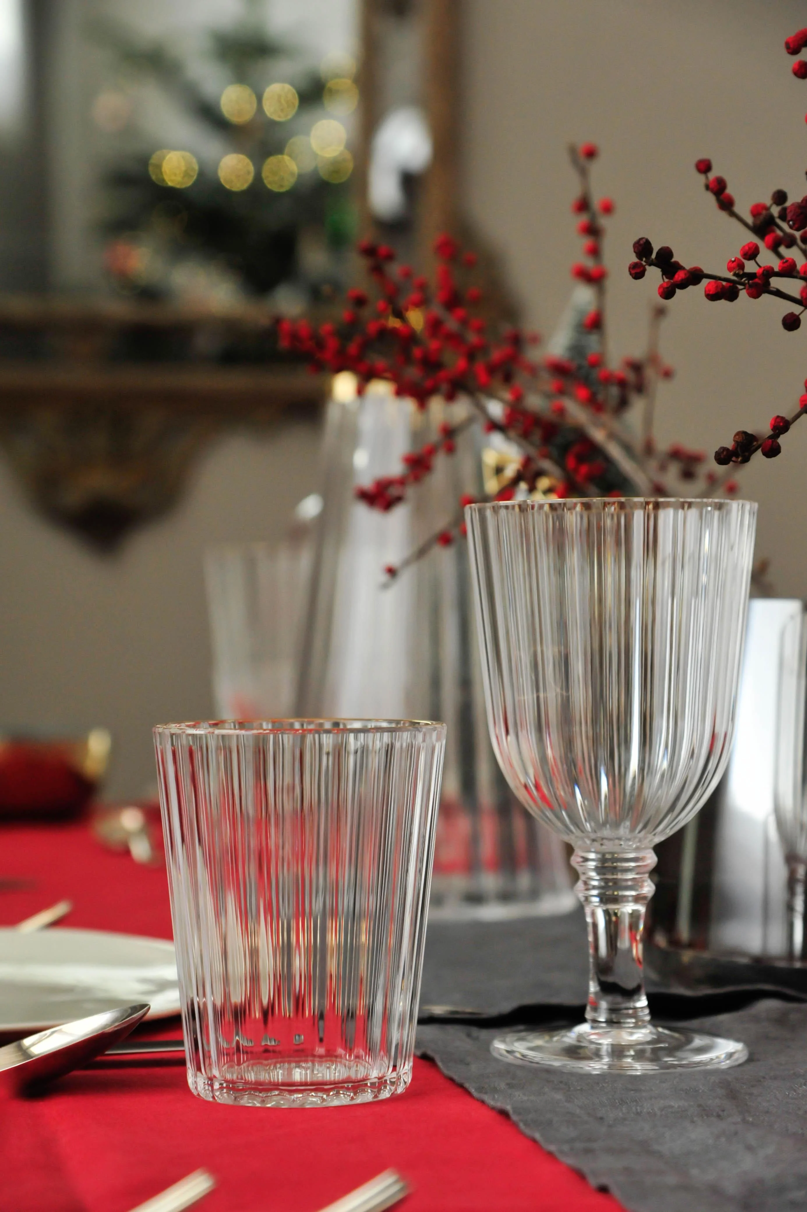 Set 2 pz. Bicchieri acrilico bordo oro 370 ml. WD Lifestyle - Image 4