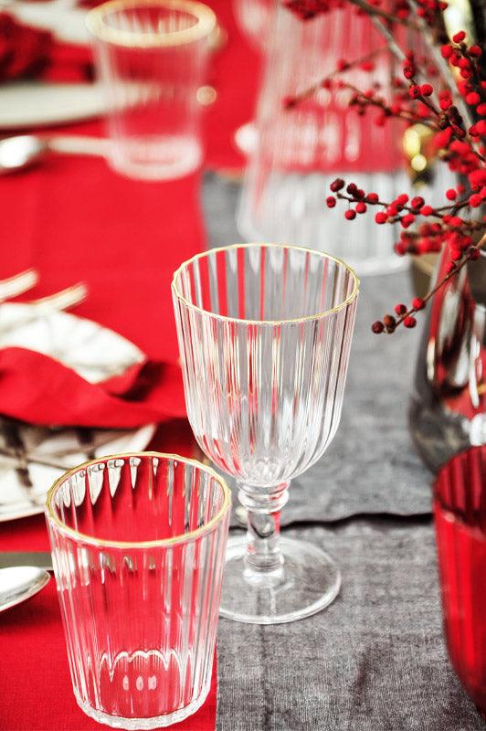 Set 2 pz. Bicchieri acrilico bordo oro 370 ml. WD Lifestyle - Image 5