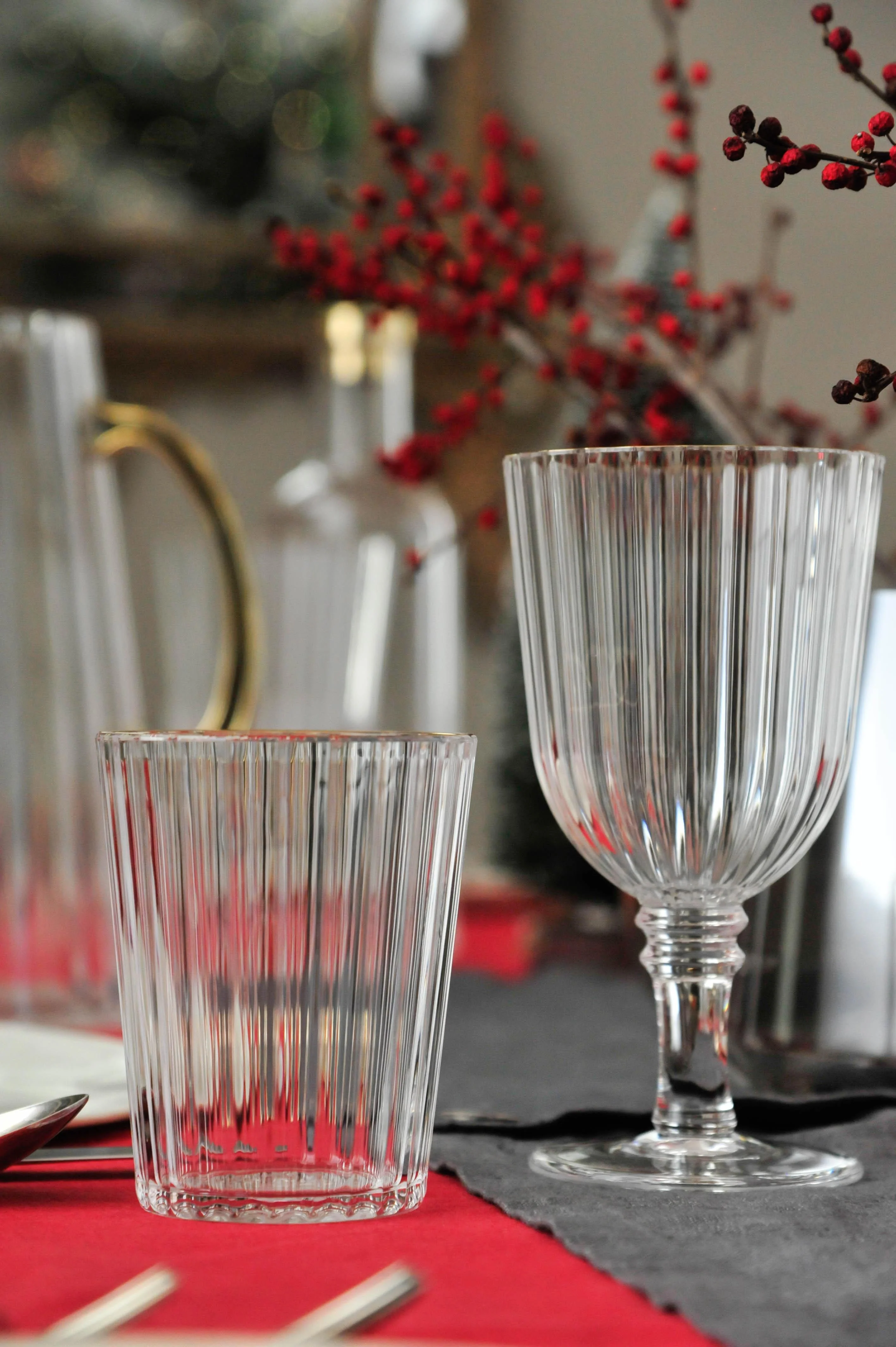 Set 2 pz. Bicchieri acrilico bordo oro 370 ml. WD Lifestyle - Image 7