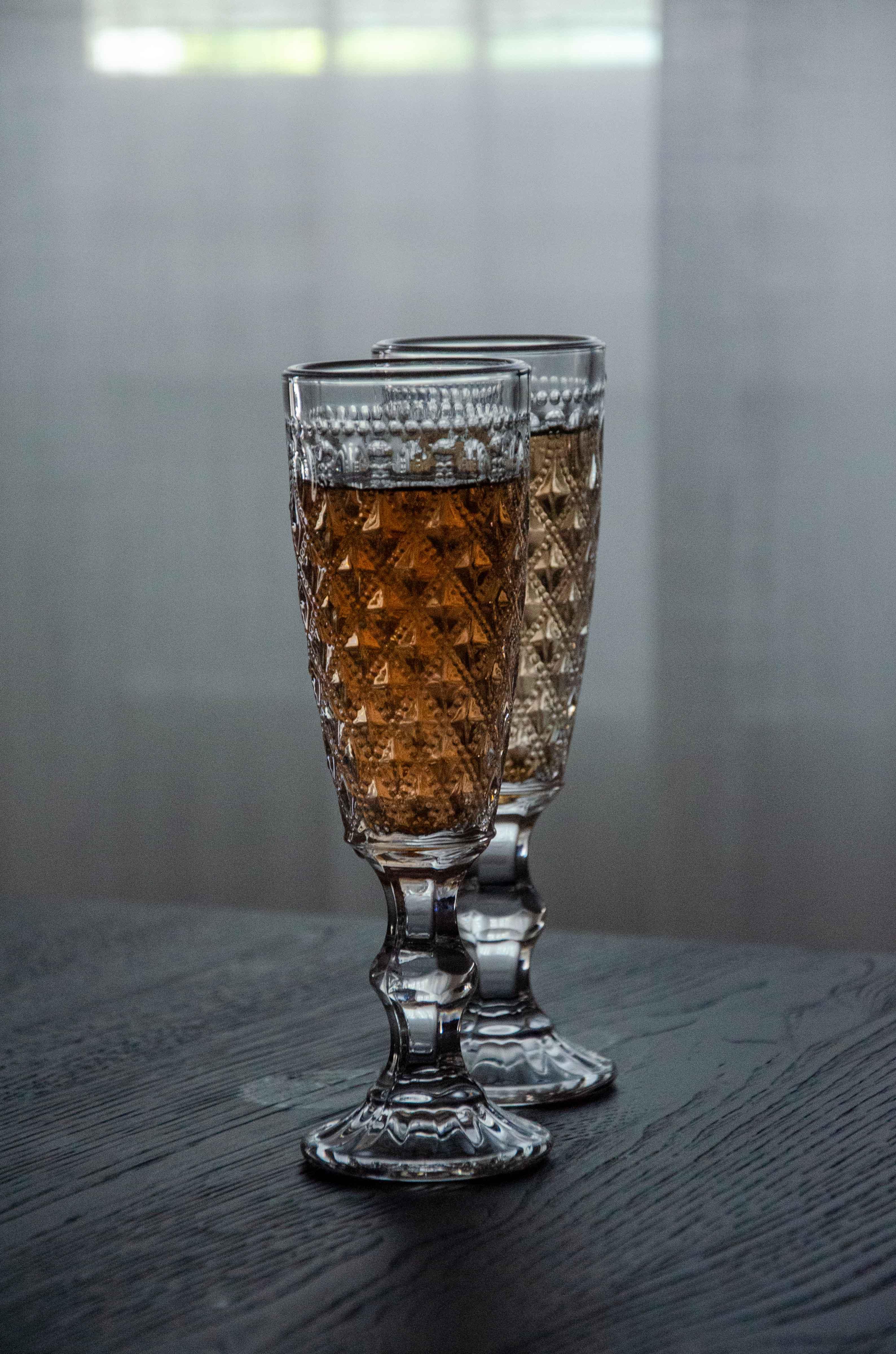 Set 4 flûte in vetro con decoro in rilievo WD Lifestyle - Image 4