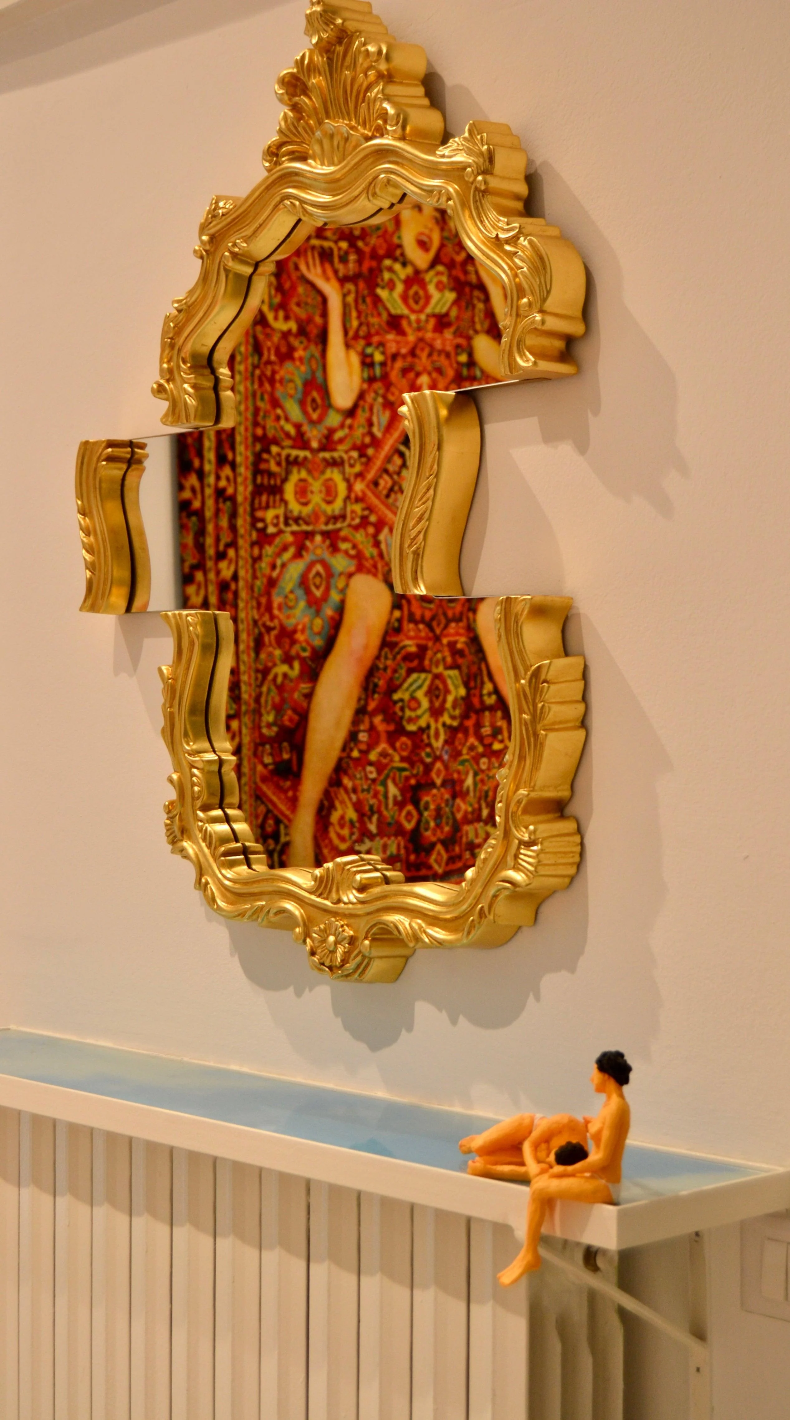 Specchio da Parete Tetris Mirror oro 70x90 cm. SELETTI - Image 6